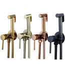 GobekUsa Brushed Gold Toilet Bidet Sprayer Set for Stylish Bathroom Upgrade