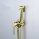 GobekUsa Brushed Gold Toilet Bidet Sprayer Set for Stylish Bathroom Upgrade