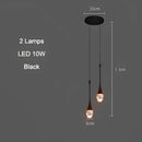 GobekUsa Bubble Crystal Chandelier Hanging Lamp: Modern LED Pendant Lights for Home Decor