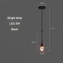 GobekUsa Bubble Crystal Chandelier Hanging Lamp: Modern LED Pendant Lights for Home Decor