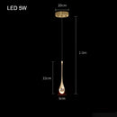 GobekUsa Bubble Crystal Chandelier Hanging Lamp: Modern LED Pendant Lights for Home Decor