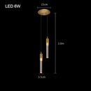 GobekUsa Bubble Crystal Chandelier Hanging Lamp: Modern LED Pendant Lights for Home Decor