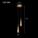 GobekUsa Bubble Crystal Chandelier Hanging Lamp: Modern LED Pendant Lights for Home Decor