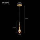 GobekUsa Bubble Crystal Chandelier Hanging Lamp: Modern LED Pendant Lights for Home Decor