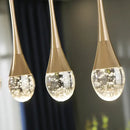 GobekUsa Bubble Crystal Chandelier Hanging Lamp: Modern LED Pendant Lights for Home Decor