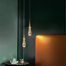 GobekUsa Bubble Crystal Chandelier Hanging Lamp: Modern LED Pendant Lights for Home Decor