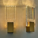 GobekUsa Bubble Crystal LED Wall Sconces Gold Modern Indoor Lighting for Home Decor