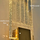 GobekUsa Bubble Crystal LED Wall Sconces Gold Modern Indoor Lighting for Home Decor