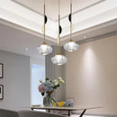 GobekUsa Bubble Crystal Pendant Light: Modern Kitchen Dining Room Hanging Lamp for Home Decor