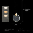 GobekUsa Bubble Crystal Pendant Lights: Nordic LED Hanging Lamps for Living Room, Bedroom & Dining Area