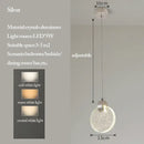 GobekUsa Bubble Crystal Pendant Lights: Nordic LED Hanging Lamps for Living Room, Bedroom & Dining Area