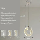 GobekUsa Bubble Crystal Pendant Lights: Nordic LED Hanging Lamps for Living Room, Bedroom & Dining Area