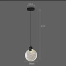 GobekUsa Bubble Crystal Pendant Lights: Nordic LED Hanging Lamps for Living Room, Bedroom & Dining Area