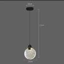 GobekUsa Bubble Crystal Pendant Lights: Nordic LED Hanging Lamps for Living Room, Bedroom & Dining Area