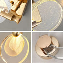 GobekUsa Bubble Crystal Pendant Lights: Nordic LED Hanging Lamps for Living Room, Bedroom & Dining Area