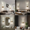 GobekUsa Bubble Crystal LED Wall Sconces for Home Indoor Decor