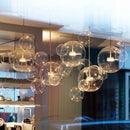 GobekUsa Bubble Glass LED Chandelier for Kids Room Kitchen Office Restaurant