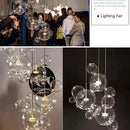 GobekUsa Bubble Glass LED Chandelier for Kids Room Kitchen Office Restaurant