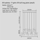 GobekUsa Bubble Glass LED Chandelier for Kids Room Kitchen Office Restaurant