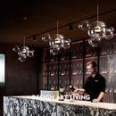 GobekUsa Bubble Glass LED Chandelier for Kids Room Kitchen Office Restaurant