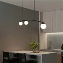 GobekUsa Bubble Iron Chandelier: Minimalist Nordic Kitchen Restaurant Island Light