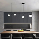 GobekUsa Bubble Iron Chandelier: Minimalist Nordic Kitchen Restaurant Island Light
