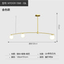 GobekUsa Bubble Iron Chandelier: Minimalist Nordic Kitchen Restaurant Island Light
