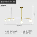 GobekUsa Bubble Iron Chandelier: Minimalist Nordic Kitchen Restaurant Island Light