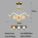 GobekUsa Bubble Pendant Chandelier: Modern Dimmable LED Lighting for Home Decor