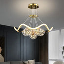 GobekUsa Bubble Pendant Chandelier: Modern Dimmable LED Lighting for Home Decor