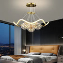GobekUsa Bubble Pendant Chandelier: Modern Dimmable LED Lighting for Home Decor