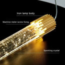 GobekUsa Bubbles Crystal Pendant Light: Nordic Modern Hanging Lamp for Bedroom & Living Room