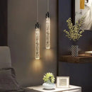 GobekUsa Bubbles Crystal Pendant Light: Nordic Modern Hanging Lamp for Bedroom & Living Room
