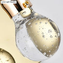GobekUsa Modern Gold Bulb-Shaped Crystal Wall Sconce - Bedroom Bubble Light Fixture
