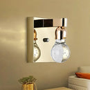 GobekUsa Modern Gold Bulb-Shaped Crystal Wall Sconce - Bedroom Bubble Light Fixture
