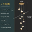 GobekUsa Butterfly Acrylic Chandelier Modern Ceiling Light Pendant Lamp for Living Room