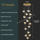 GobekUsa Butterfly Acrylic Chandelier Modern Ceiling Light Pendant Lamp for Living Room