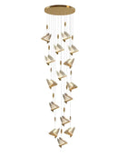 GobekUsa Butterfly Acrylic Chandelier Modern Ceiling Light Pendant Lamp for Living Room