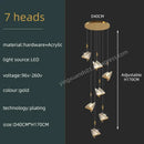 GobekUsa Butterfly Acrylic Chandelier Modern Ceiling Light Pendant Lamp for Living Room