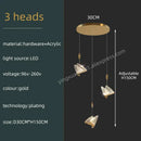 GobekUsa Butterfly Acrylic Chandelier Modern Ceiling Light Pendant Lamp for Living Room