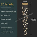 GobekUsa Butterfly Acrylic Chandelier Modern Ceiling Light Pendant Lamp for Living Room