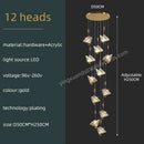 GobekUsa Butterfly Acrylic Chandelier Modern Ceiling Light Pendant Lamp for Living Room