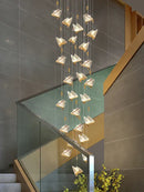 GobekUsa Butterfly Acrylic Chandelier Modern Ceiling Light Pendant Lamp for Living Room