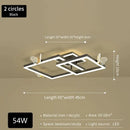 GobekUsa Butterfly Ceiling Lamp: Modern Rectangular Living Room Light for Master Bedroom