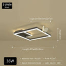 GobekUsa Butterfly Ceiling Lamp: Modern Rectangular Living Room Light for Master Bedroom