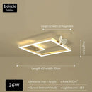 GobekUsa Butterfly Ceiling Lamp: Modern Rectangular Living Room Light for Master Bedroom