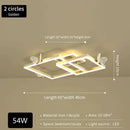 GobekUsa Butterfly Ceiling Lamp: Modern Rectangular Living Room Light for Master Bedroom