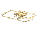 GobekUsa Butterfly Ceiling Lamp: Modern Rectangular Living Room Light for Master Bedroom