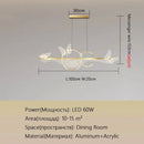 GobekUsa Butterfly Chandelier: Modern Minimalist Pendant Lamp for Dining Room, Study, Bar