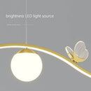 GobekUsa Butterfly Chandelier: Modern Minimalist Pendant Lamp for Dining Room, Study, Bar
